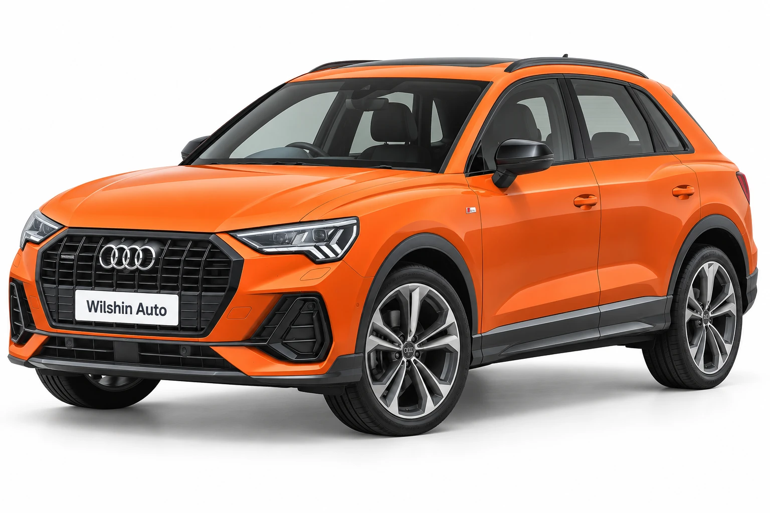 Audi Q3 — Orange illustration