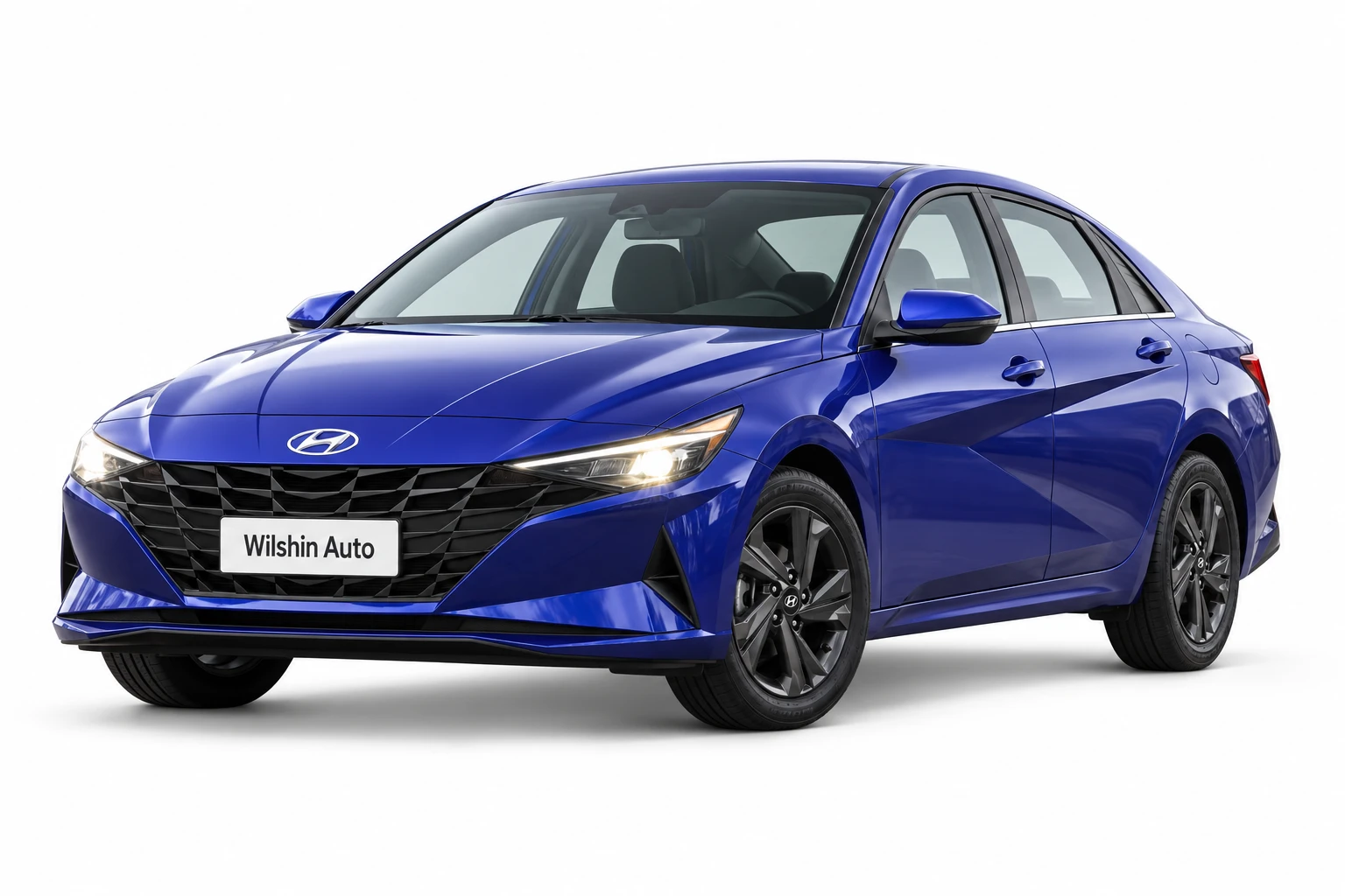 Hyundai Elantra — Blue illustration