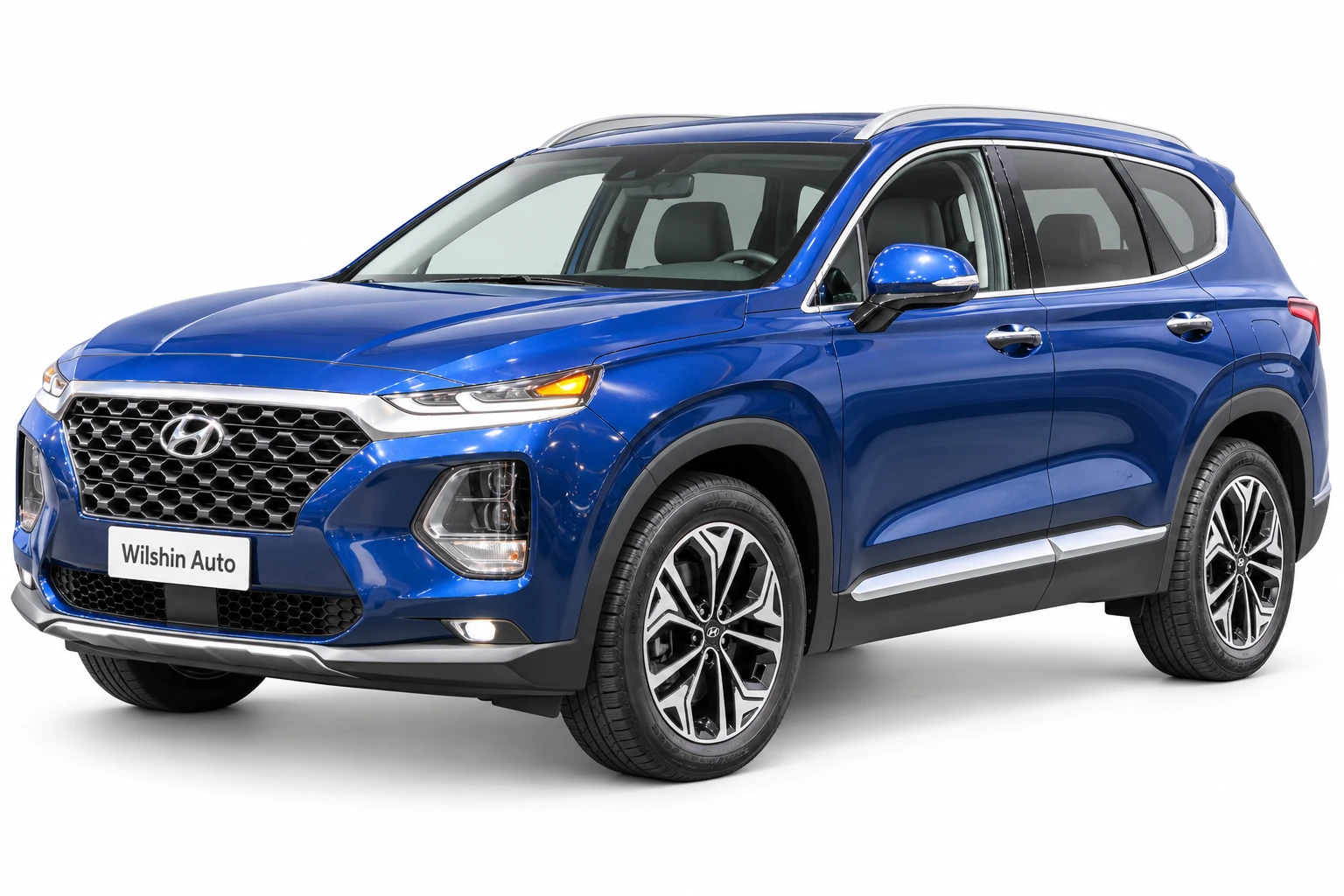Hyundai Santa Fe — Blue illustration