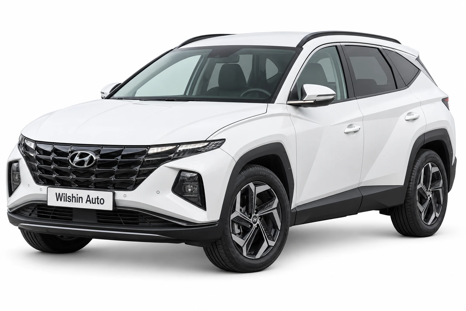 Hyundai Tucson — White illustration