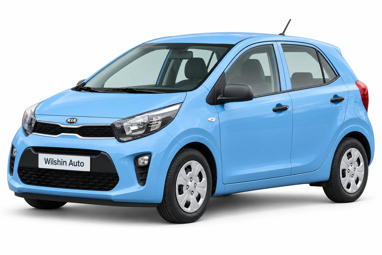 Kia Picanto — Light Blue illustration