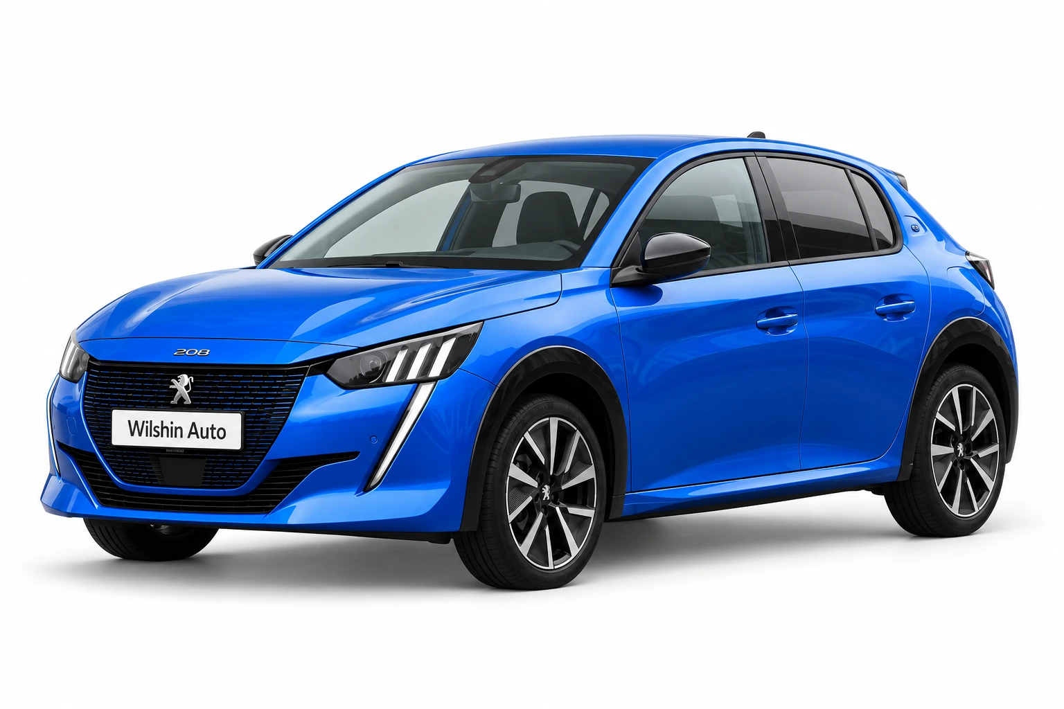 Peugeot e-208 — Blue illustration