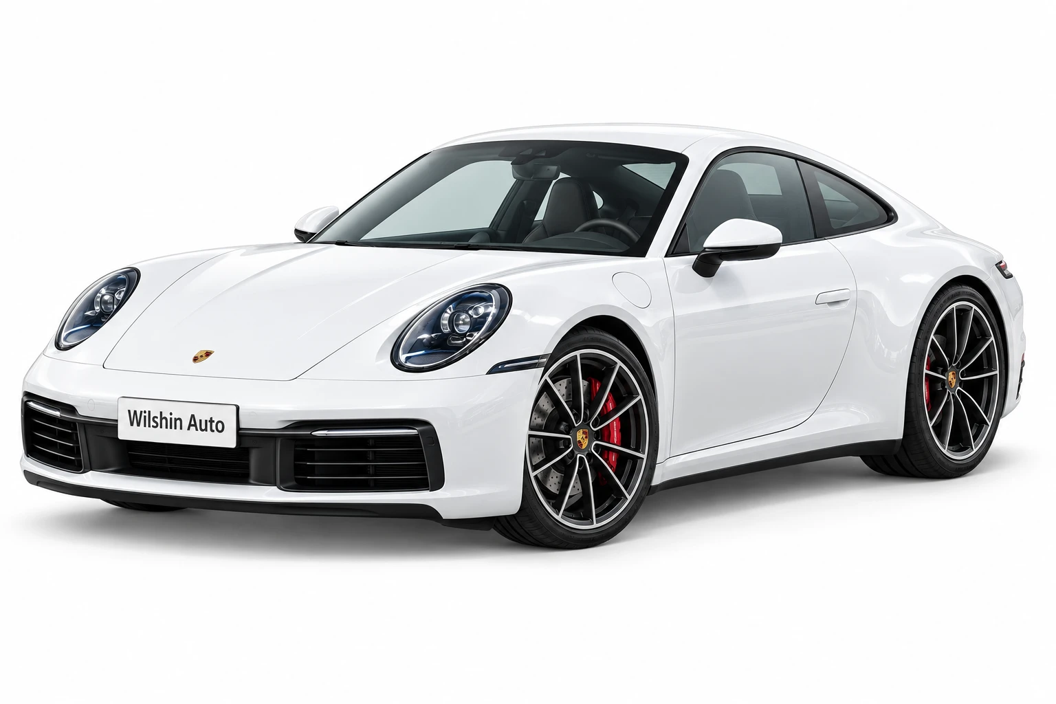 Porsche 911 — White illustration