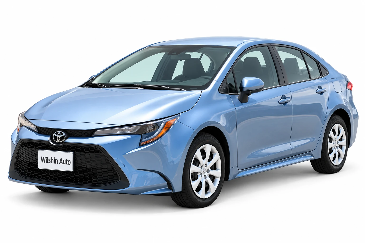 Toyota Corolla sedan on a white studio background