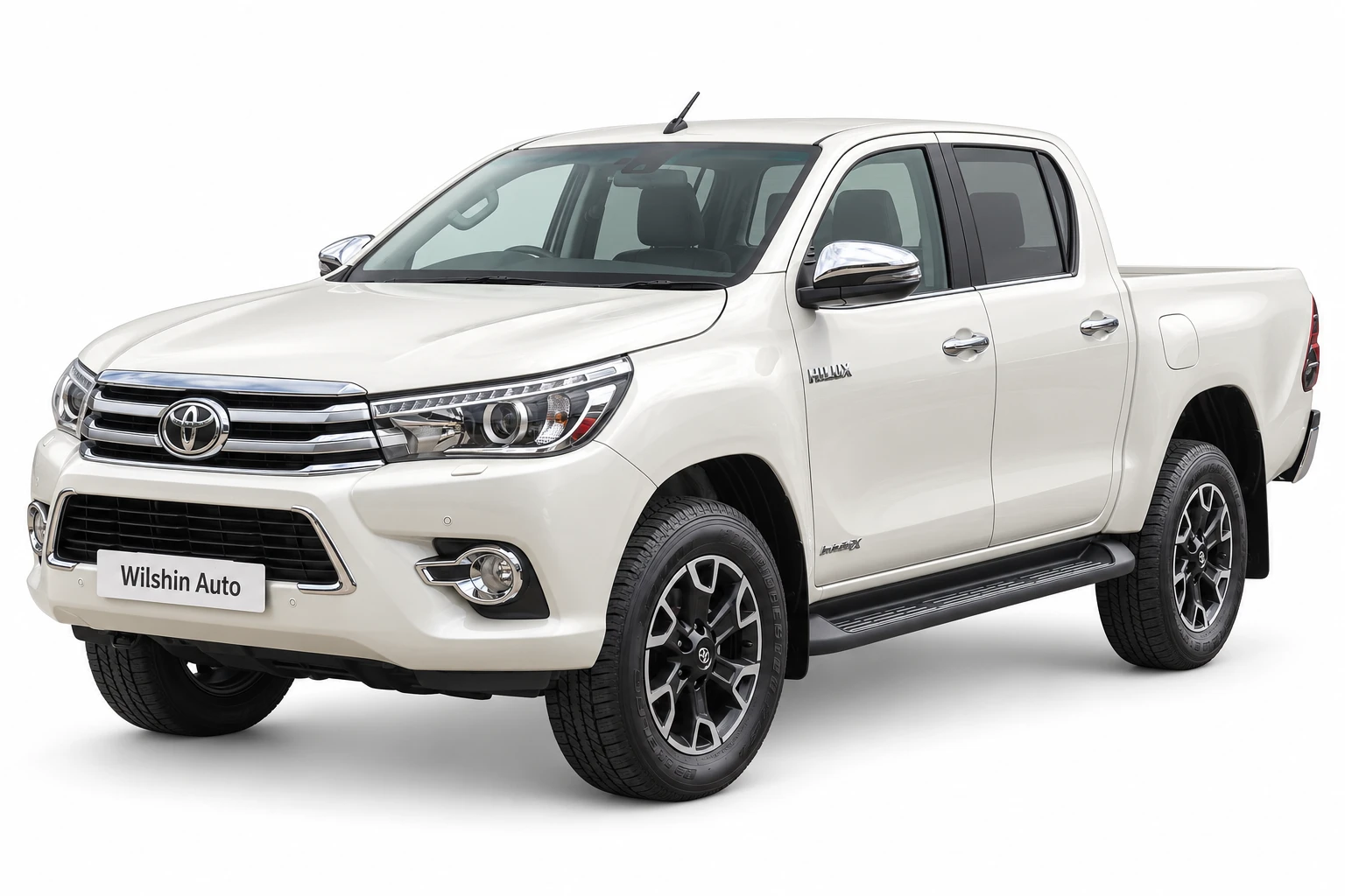 Toyota Hilux exterior, white-background model illustration